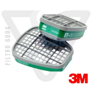 Cartucho 3M 6004para vapores orgánicos y gases ácidos.