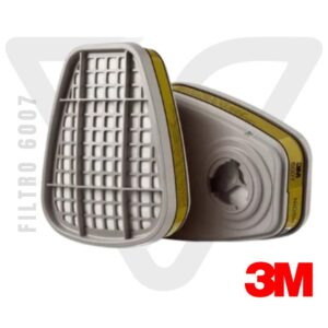 Cartucho 3M 6007 Filtro para vapores de mercurio y gases industriales
