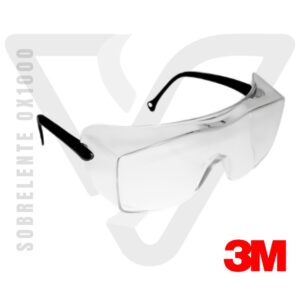 Sobrelente OX1000 3M Lentes de seguridad OX 3"Lentes de seguridad OX 3M de policarbonato con protección lateral y filtro UV del 99,9%