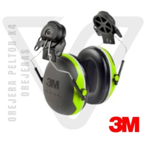 Orejera 3M Peltor X4P51E con NRR de 25 dB y montaje universal para cascos industriales