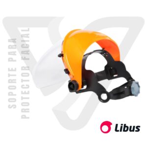 Soporte para Protector Facial con Arnés Cremallera - Libus para trabajos que no requieren seguridad en la cabeza