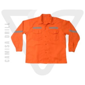 CAMISA DRILL NARANJA