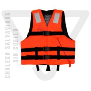 Chaleco Salvavidas sin Cuello Nacional con cinta reflectiva