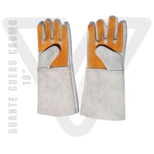 Guante de Cuero Cromo 18 pulgadas
