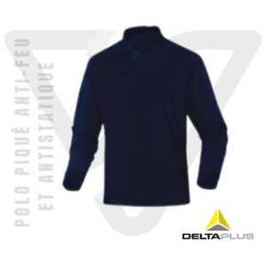 Polo Piqué anti-feu ET antistatique POLFR2BM Delta Plus