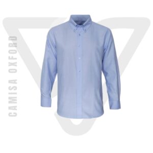 Camisa Oxford Celeste para hombre