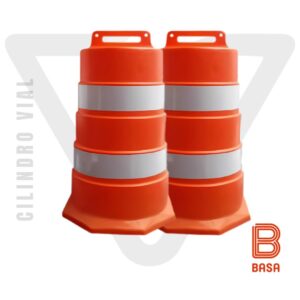 Cilindro Vial Basa con base para un mejor apoyo sobre el suelo