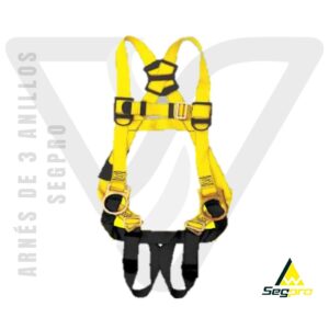 Arnés de 3 anillos Segpro con linea de vida