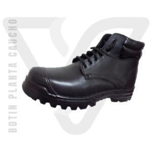 BOTIN PLANTA CAUCHO con cuero flor de espesor 2.0mm