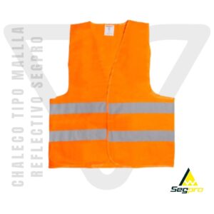 Chaleco Tipo Mallla Reflectivo Segpro Naranja
