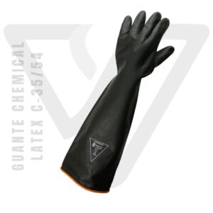 Guante Chemical Latex Calibre 35 - 54 100% elaborado de látex