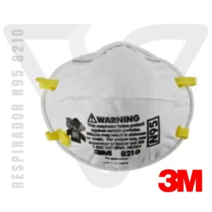 Respirador N95 8210 3M diseñado para proveer una protección respiratoria cómoda.