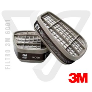 Cartucho 3M 6001 para Vapores Orgánicos contribuye a una mejor distribución del peso