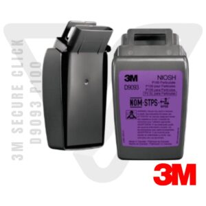 Filtro de partículas 3M Secure Click D9093 P100 cumple con los criterios de prueba de la serie P