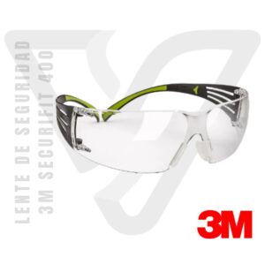 Lente de Seguridad 3M Securefit 400 equipados con la avanzada Tecnología de Difusión de la Presión de 3M