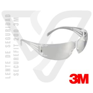 Lente de Seguridad Securefit 200 3M están diseñados para ofrecer una combinación