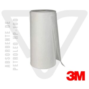 Rollo absorbente de hidrocarburos 3M HP-100 para control de derrames, absorción 25 veces su peso