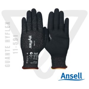 Guante HyFlex 11-591 anticorte A9 con tecnología FORTIX e INTERCEPT
