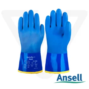 Guante Aphatec 23-202 Ansell diseñado para ambientes fríos húmedos y resbaladizos