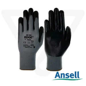 Guante Edge 48-128 Ansell en nitrilo negro