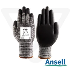 Guante Edge 48-705 Ansell en manipulación de piezas y embalaje