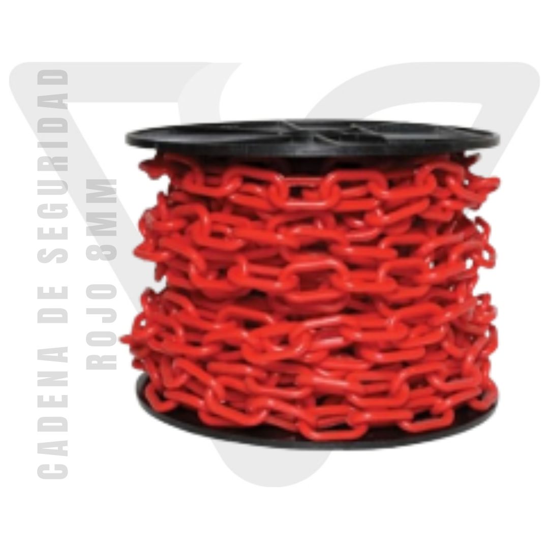 Cadena de Seguridad Rojo 8mm
