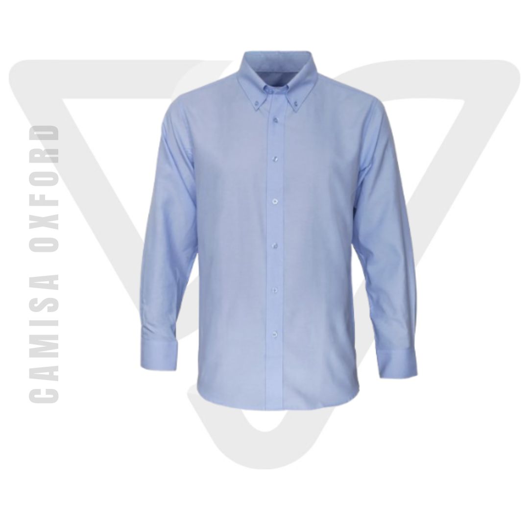 Camisa Oxford Celeste