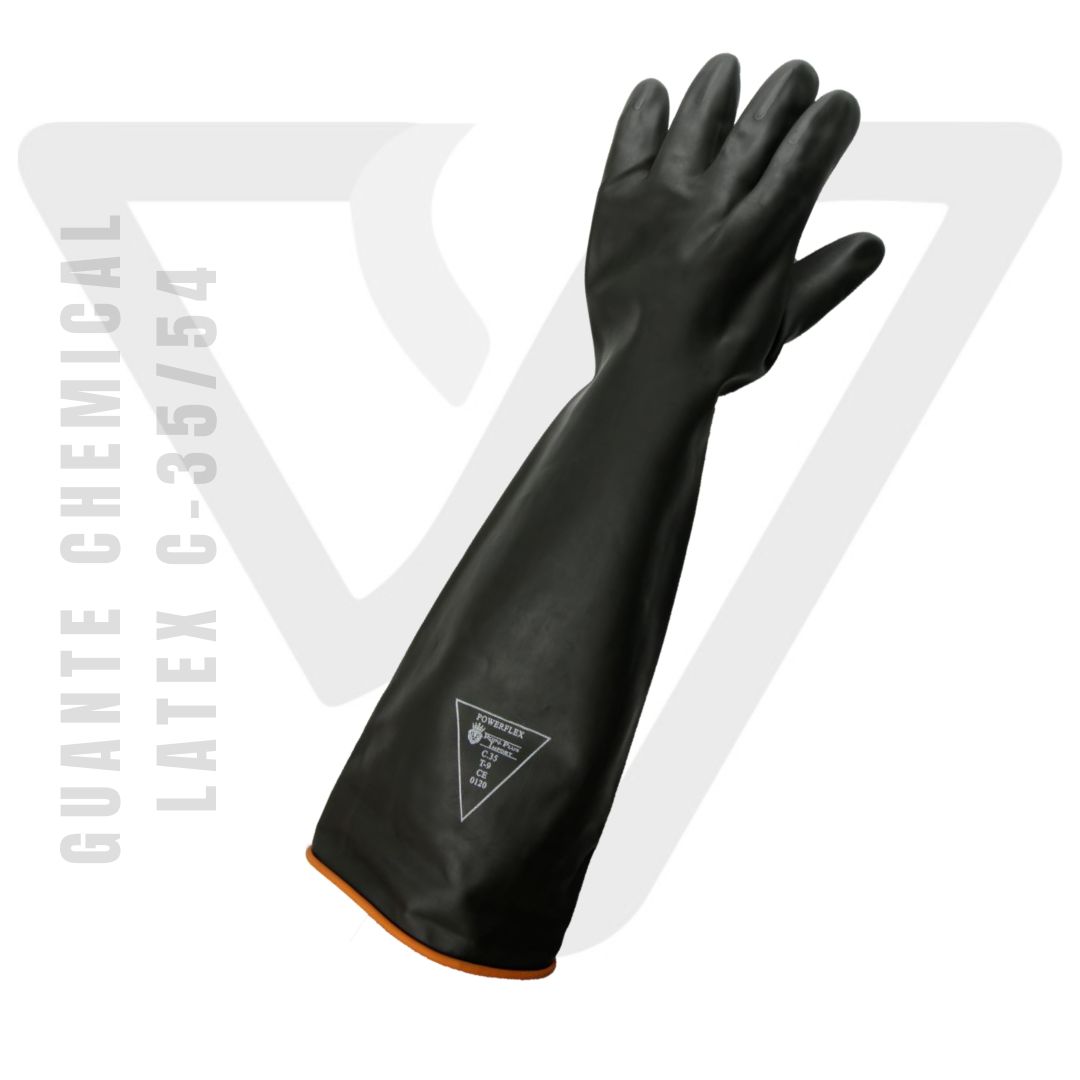 Guante Chemical Latex Calibre 35 - 54