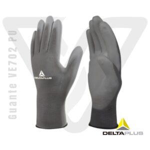 Guante VE702 PU Deltaplus Guante VE702 PU Deltaplus, guantes de seguridad poliéster y poliuretano Deltaplus VE702 PU