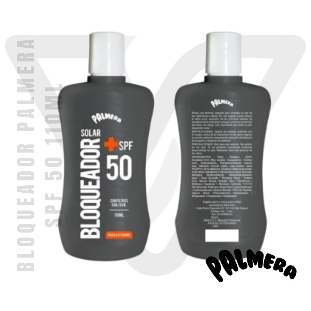 Bloqueador Palmera SPF 50 110ML