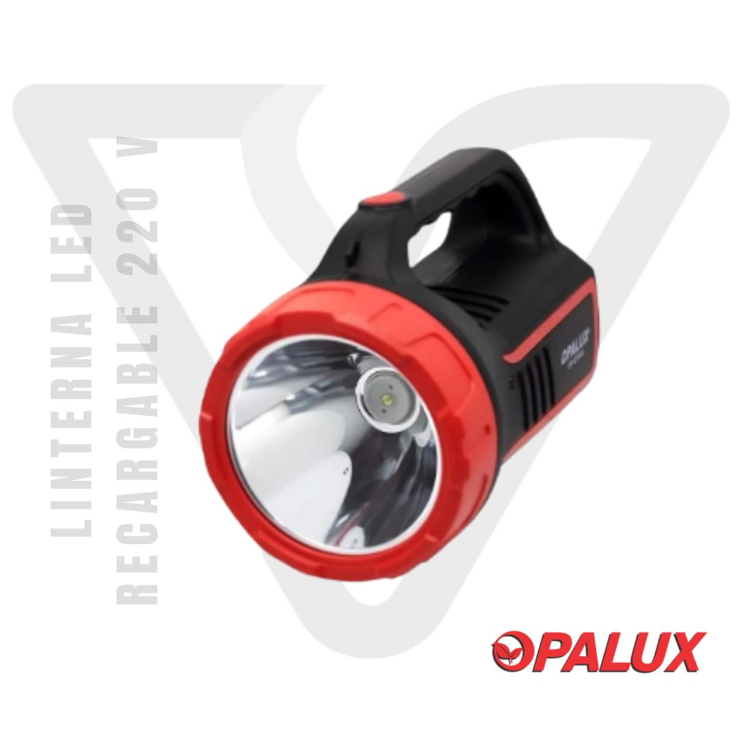 Linterna LED Recargable 220 V Opalux