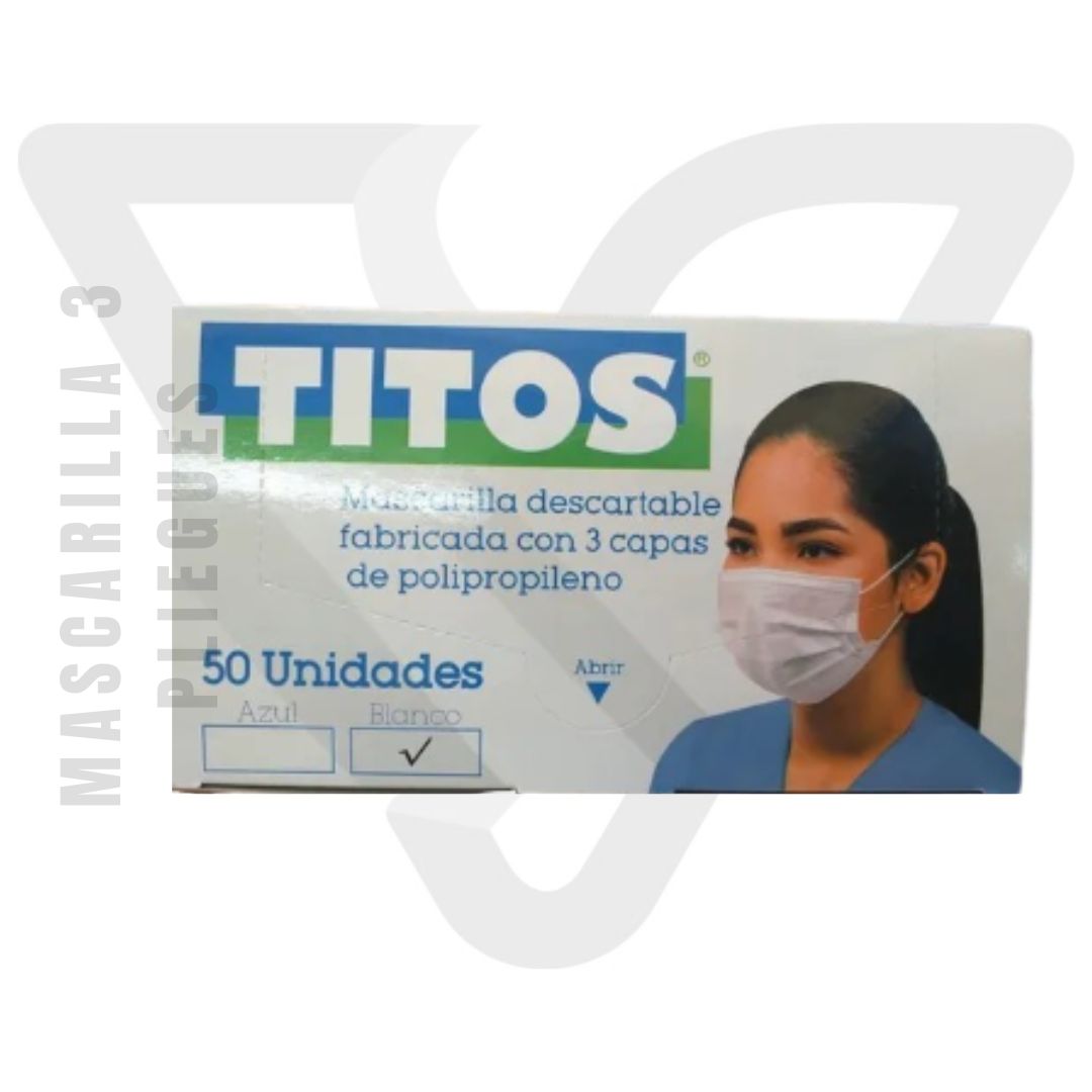 Mascarilla 3 Pliegues TITOS