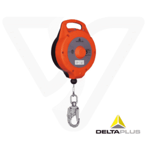 Bloque Retráctil AN12011U 11m DELTAPLUS con cable de acero galvanizado y carcasa de ABS para protección contra caídas.